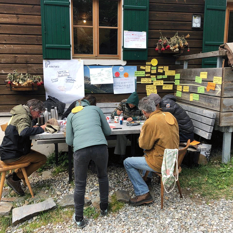 People cooking and organizing together